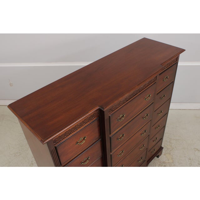 Lexington Mahogany 18 Drawer Chest For Sale - Image 11 of 16