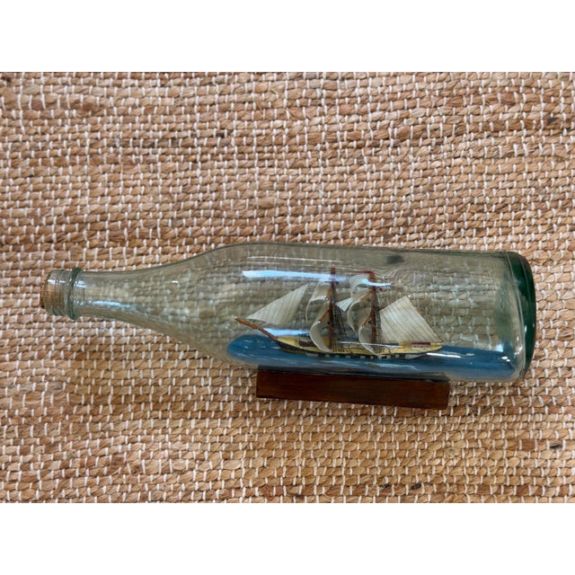 Vintage Ship in a Bottle For Sale - Image 9 of 10