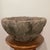 Vintage Unique Rustic Hand Carved Stone Japanese Style Basin Planter Bowl For Sale - Image 11 of 12