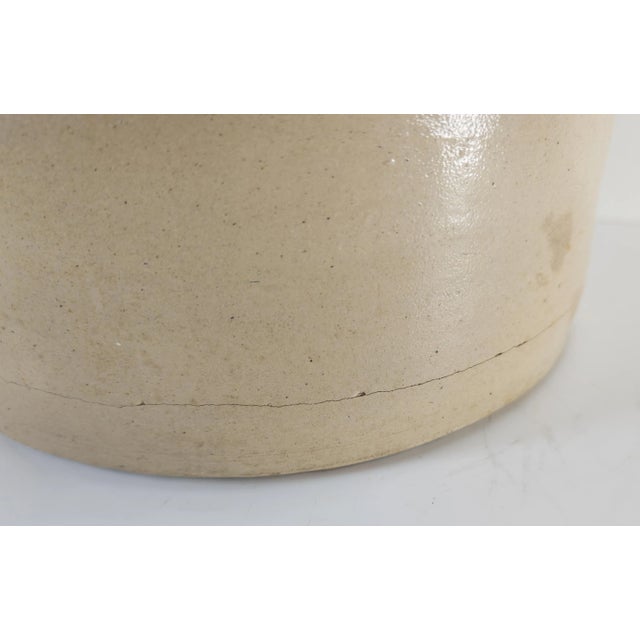 Blue 19th Century Albany Stoneware Farmhouse 4 Gallon Crock With Cobalt Decoration For Sale - Image 8 of 12