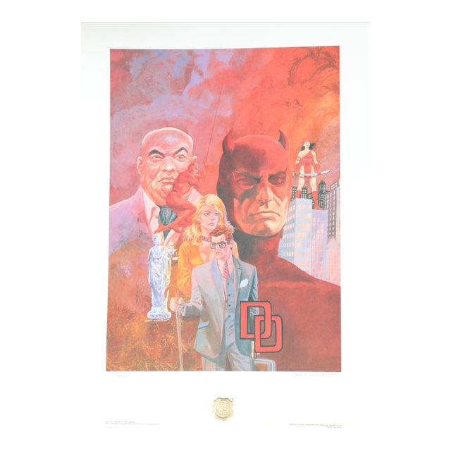 "Daredevil", 1987, Lithograph by Gray Morrow For Sale