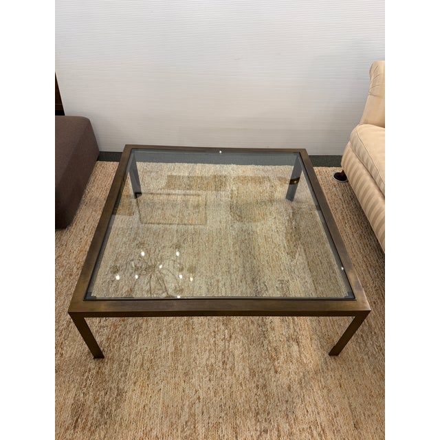 Contemporary Circa 1970's John Wheatman Bronze Coffee Table For Sale - Image 3 of 12
