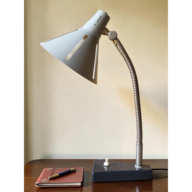 Sun Series Desk Lamp by H. Busquet for Hala, 1950s For Sale - Image 11 of 13