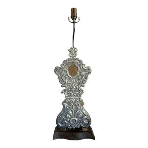 Mid 19th Century Indo-Portuguese Silver Mounted Reliquary as a Table Lamp