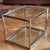 Mid 20th Century Mid-Century Modern Two-Tier Glass Top Brass Side Table For Sale - Image 5 of 18