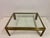 Vintage French Steel and Brass Coffee Table, 1970s For Sale - Image 4 of 13