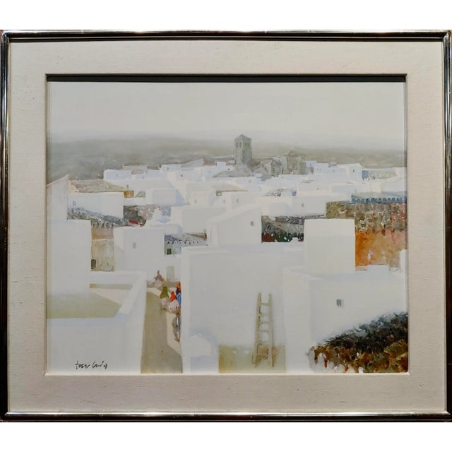 Manuel Tosar Granados -Spanish Pueblo in Andalusia-Oil Painting For Sale - Image 10 of 10