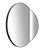 A stunning mirror with a circular silhouette divided into two hinged panels, designed for use both in a corner and on a...