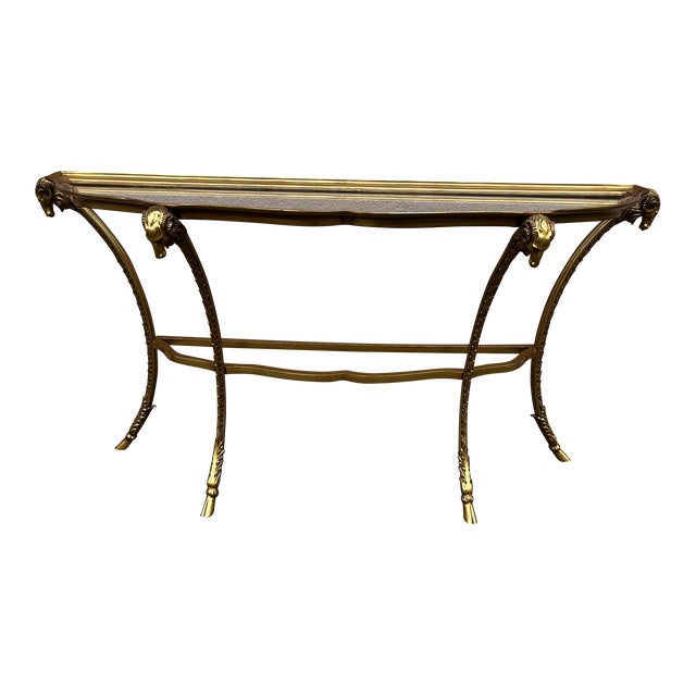 1950s Vintage Maison Jansen Style Console Table For Sale