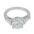 A timeless and elegant vintage diamond ring, this refined design centers on a magnificent 2.18 carat round brilliant cut...