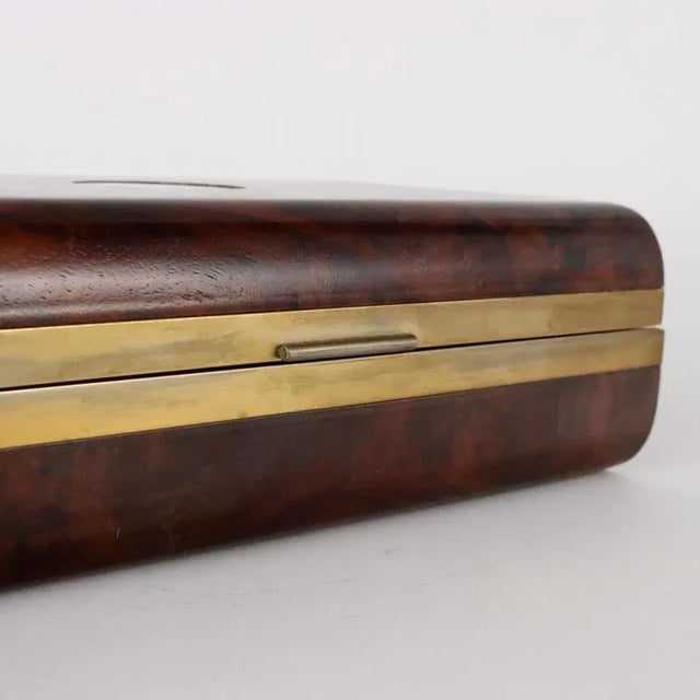 Wood Maple & Walnut Burl Box For Sale - Image 7 of 9