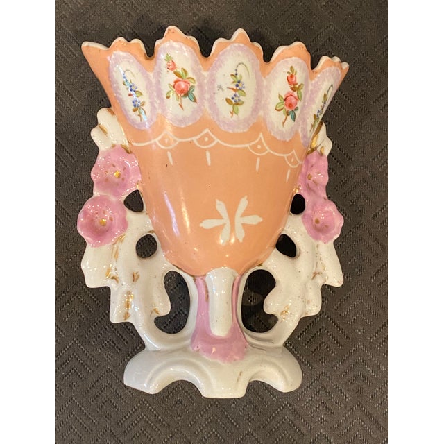 1900 - 1909 1900-1909 English Antique Victorian Ceramic Vase For Sale - Image 5 of 5