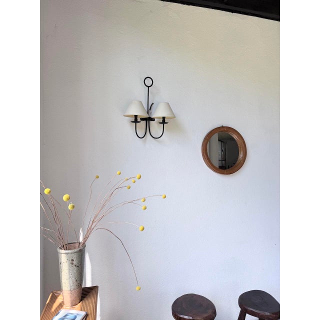 Double Wall Light in the style of Royère, 1960s For Sale - Image 4 of 18