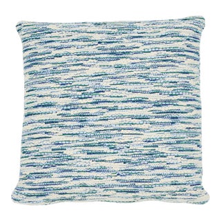 Schumacher Walker 24" Pillow in Blues For Sale