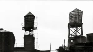 “Water Towers, New York” Contemporary Landscape Photograph by Andrew Dresher