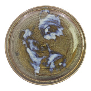 Vintage Pottery Plate For Sale