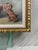 Antique Oil Painting on Board of Playful Pups in Nice Gold Gilt Frame For Sale - Image 9 of 9