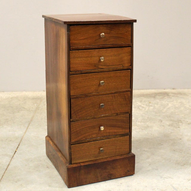 Bedside Table in Walnut For Sale - Image 9 of 9