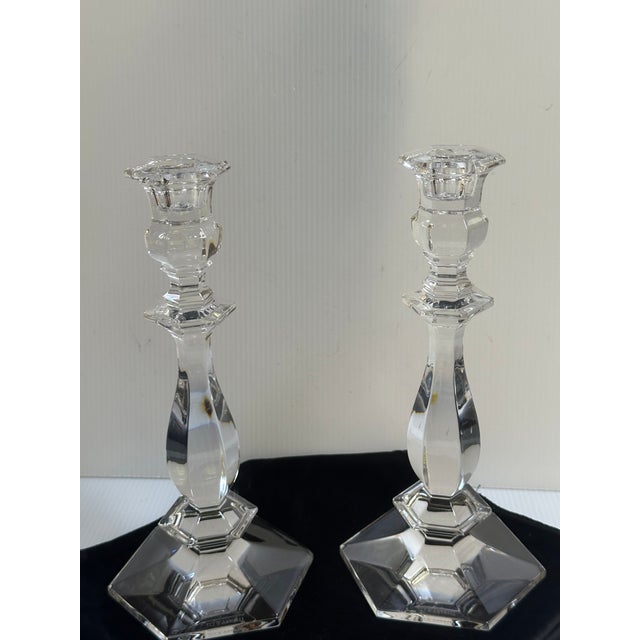 Tiffany and Co. Set of Two(2) Vintage 1950s Tiffany & Co. 10"h Chunky Candlesticks For Sale - Image 4 of 16