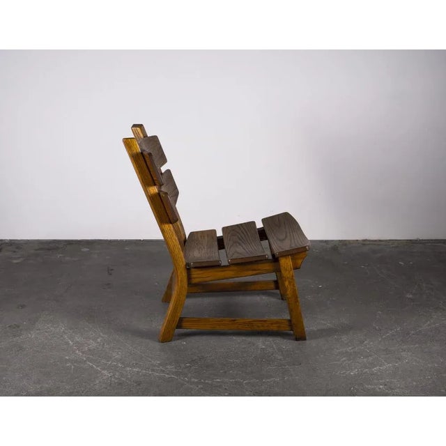 1950s Brutalist Chair in Oak by Dittmann & Co for Awa Radbound, 1960s For Sale - Image 5 of 18
