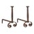 Pair of Large 19th Century French Andirons For Sale