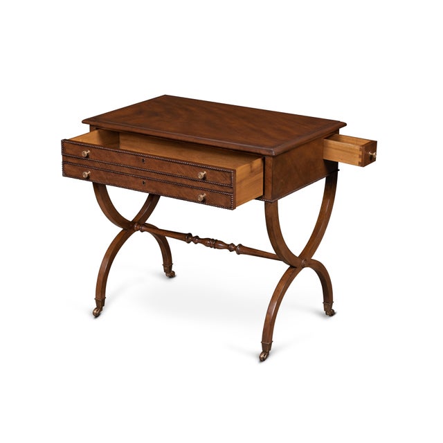 Traditional Maitland-Smith Sewing Table For Sale - Image 3 of 9