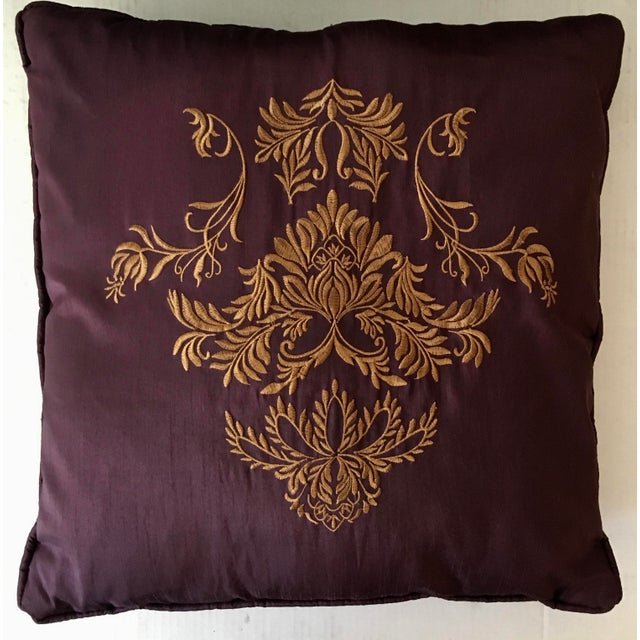 Purple Gold Accent Pillows Set Of 4 Chairish