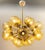 Italian 21st Century Ovale Natural Brass Amber Bubbles Murano Sputnik Chandelier by Fabio LTD For Sale - Image 3 of 8
