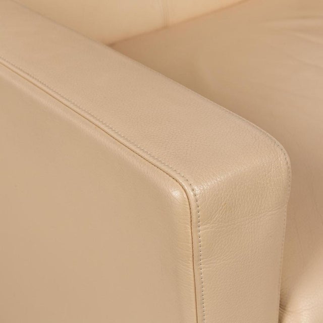 Modern Beige Leather Armchair from Walter Knoll / Wilhelm Knoll For Sale - Image 3 of 16