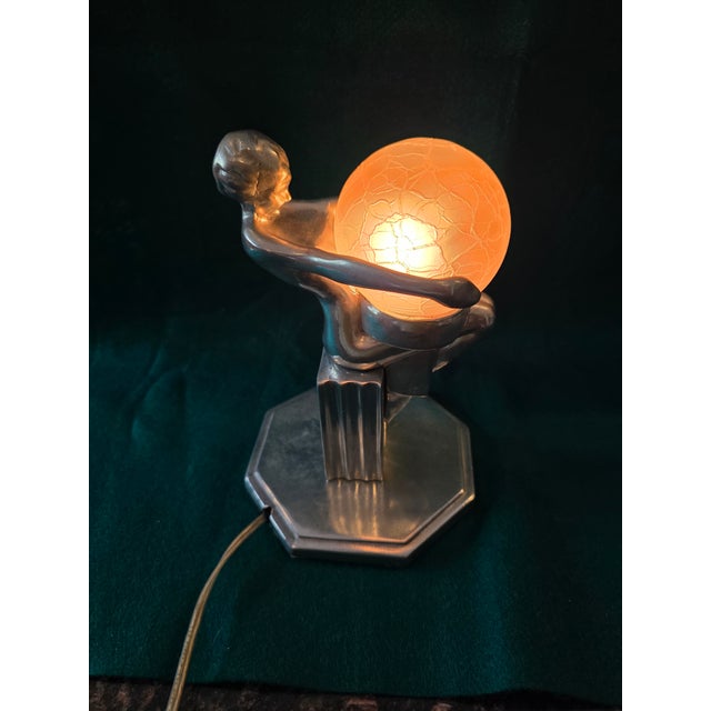 1970s 1970s Art Deco Accent Lamp For Sale - Image 5 of 9