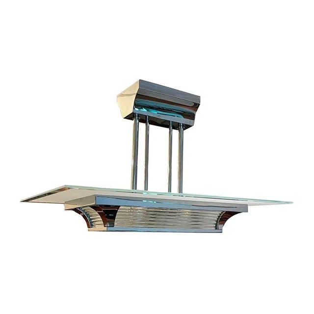 Art Deco Petitot Ceiling Lamp from Atelier Petitot, 1930 For Sale - Image 5 of 9