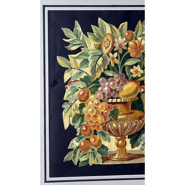 Late 18th Century Painting Cutout Oil on Canvas Framed With Faux-Bamboo Wood -03 For Sale - Image 5 of 12