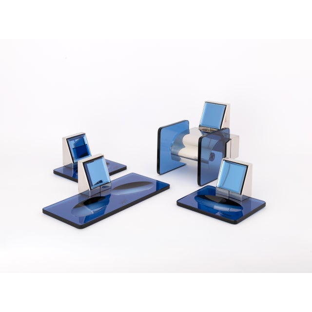 1970s Vintage Italian Atomic Age Bathroom Set For Sale - Image 5 of 7
