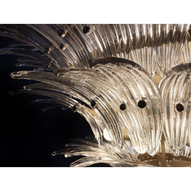 Palmette Ceiling Light with 163 Smoked Glasses, 1980s For Sale - Image 9 of 18