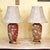 Vintage Burgundy Floral Chinoiserie Ceramic Ginger Jar Table Lamps With Shades - Pair For Sale In Washington DC - Image 6 of 18