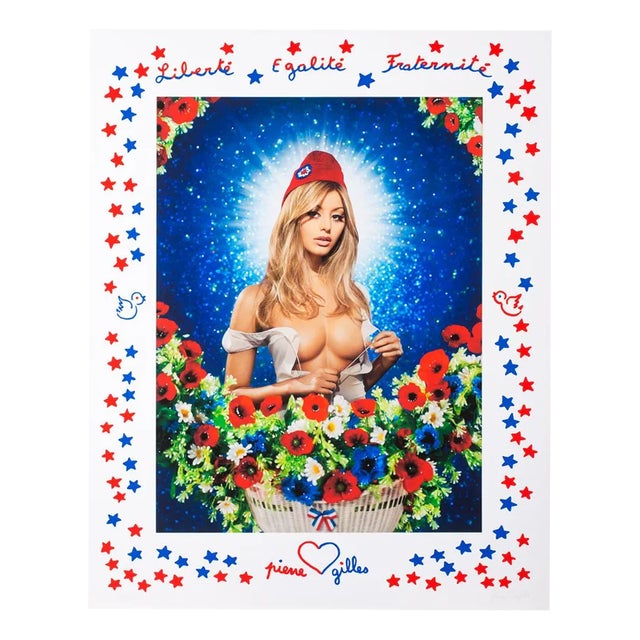 Pierre & Gilles, Zahia, 2015, Digital Print and Silkscreen For Sale