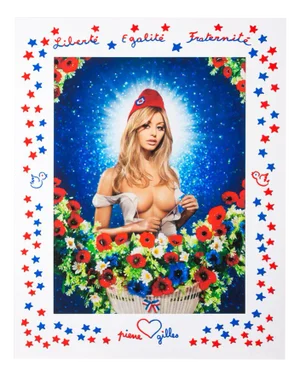 Pierre & Gilles, Zahia, 2015, Digital Print and Silkscreen
