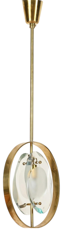 Model 1933 Pendant Light by Max Ingrand for Fontana Arte, Italy, 1961