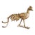Vintage Japanese Gold-Tone Metal Rooster Sculpture For Sale