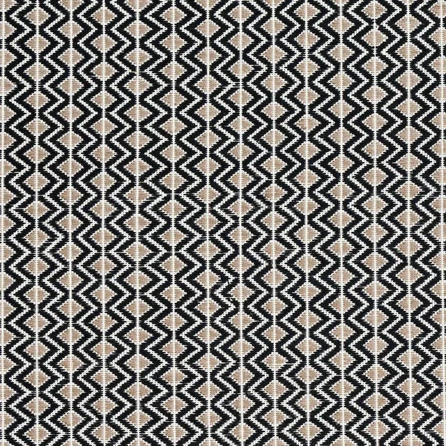 Sample - Schumacher X A Rum Fellow Pinula Hand Woven Fabric in Black For Sale