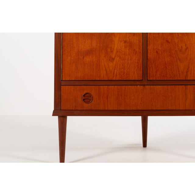 Mid-Century Modern Danish Teak Corner Cabinet with Drawer, 1960s For Sale - Image 13 of 14