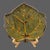 Contemporary Late 20th Century Glazed Stoneware Roscher Leaf Shaped Olive Green Serving Plates - a Pair For Sale - Image 3 of 8