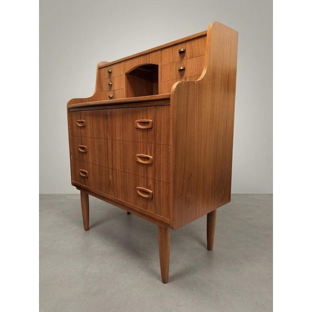 1970s Mid-Century Modern Danish Teak Secretaire, 1970s For Sale - Image 5 of 6