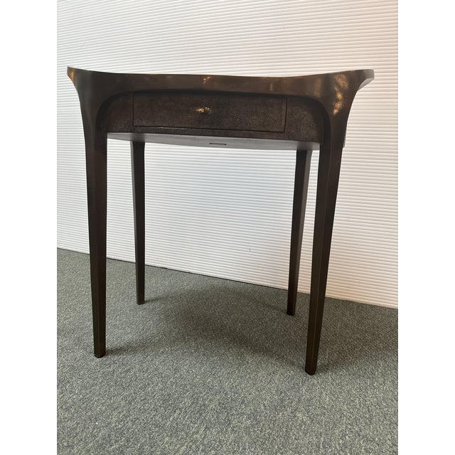 R & Y Augousti Black Shagreen Side Tables, Pair For Sale - Image 11 of 11