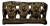 Ming Dynasty Chinese Bronze Brush Rest: Scholars Openwork Relief For Sale