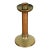 Roycroft Arts & Crafts Brass Finished Hammered Copper Candlestick For Sale