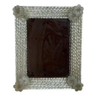 Large Murano Glass Photograph Holder from Vetri Murano, 1960 For Sale