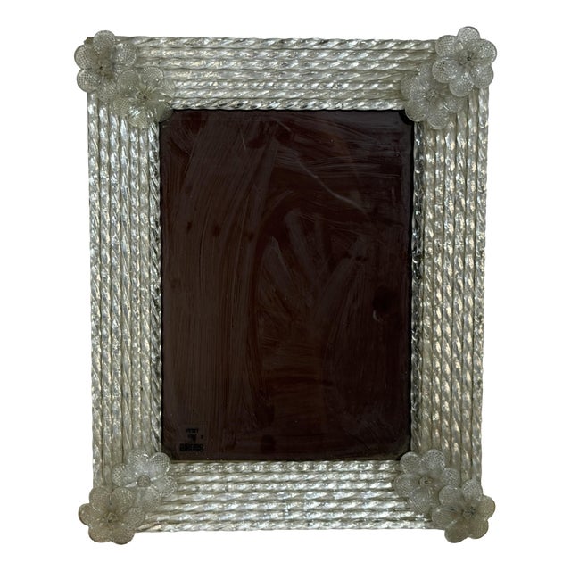 Large Murano Glass Photograph Holder from Vetri Murano, 1960 For Sale