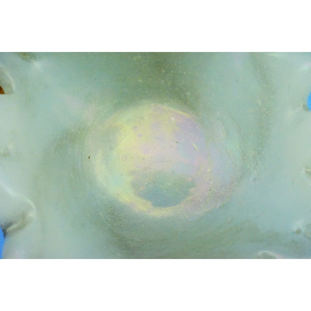 20th Century Iridato Milk Glass Pocket Emptier by Dino Martens for Toso-Murano, Italy, 1950s For Sale - Image 11 of 18