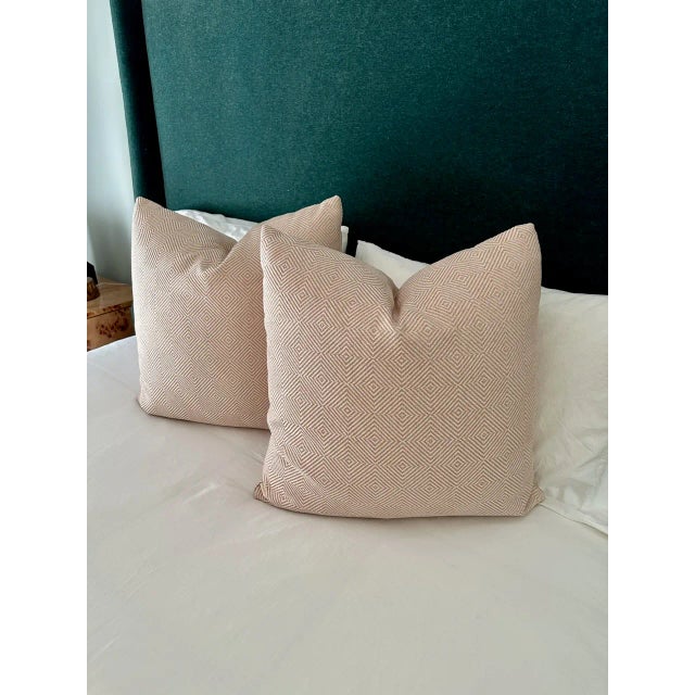 Blush Pair of Fabricut Inc. Throw Pillows For Sale - Image 8 of 8